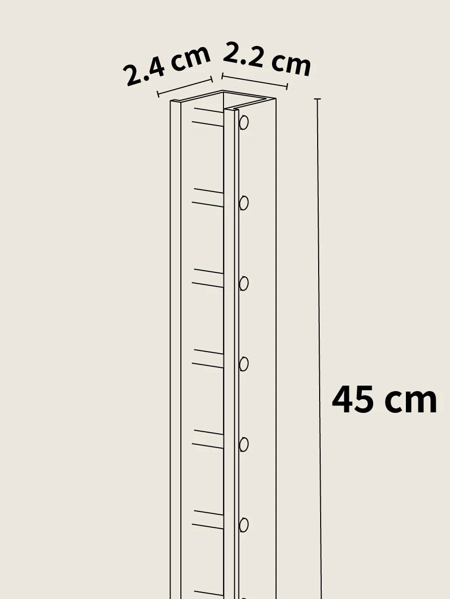 【STEEL WOOD】System shelf -ウォールタイプ-