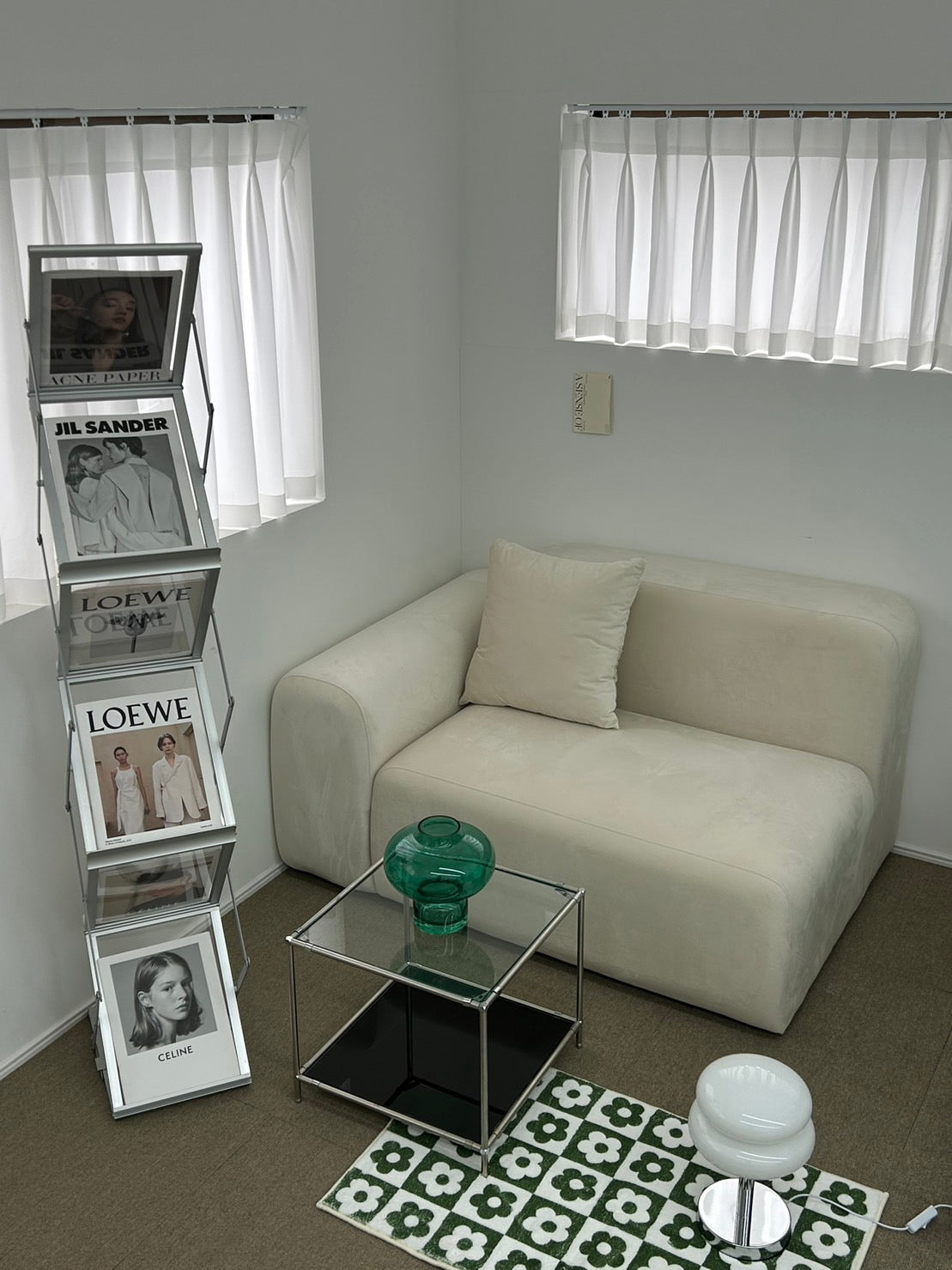 Pebble sofa -ivory-