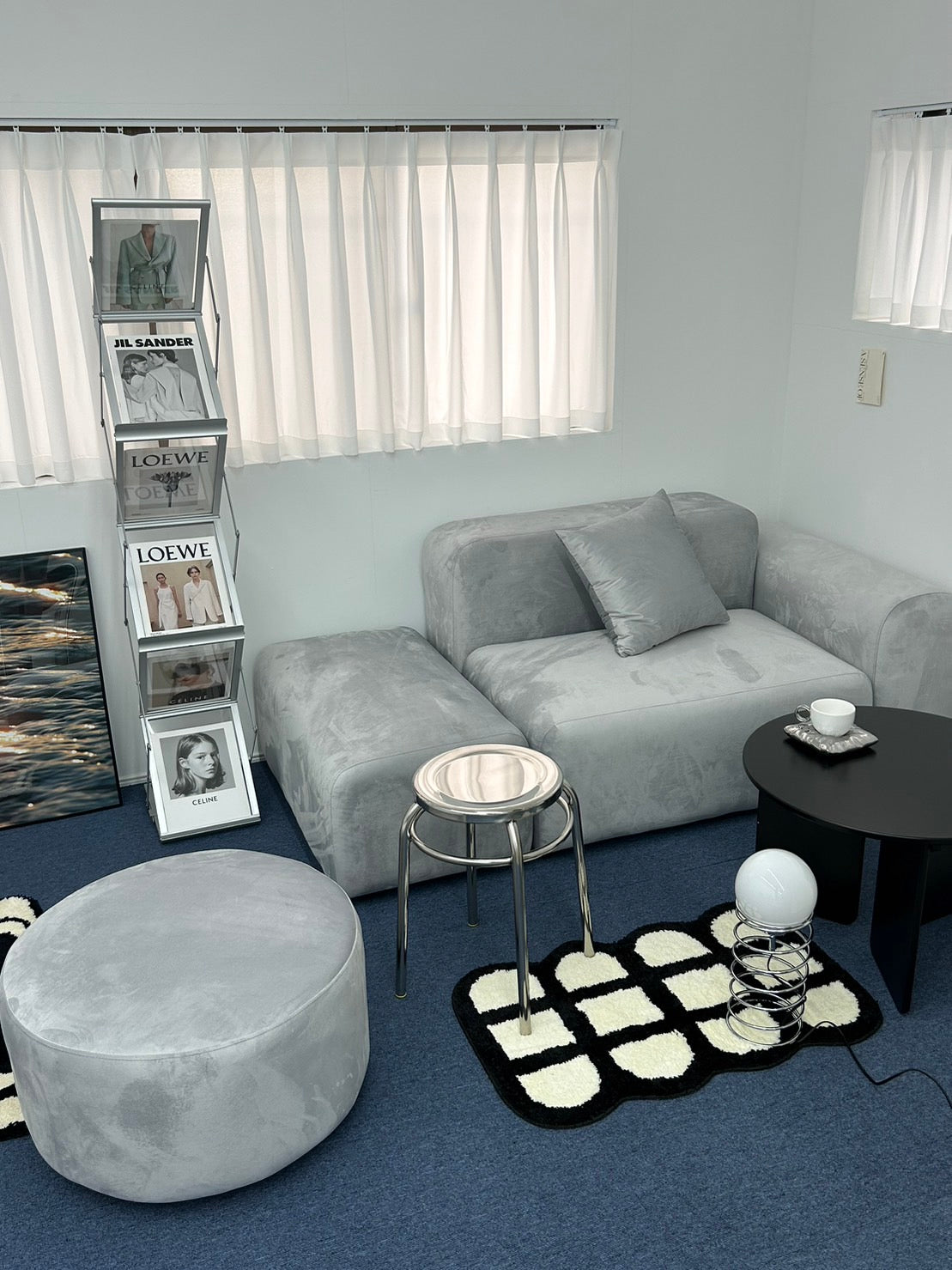 Pebble sofa -gray-