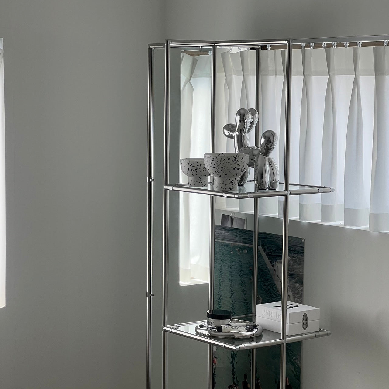 Stand Mirror Rack