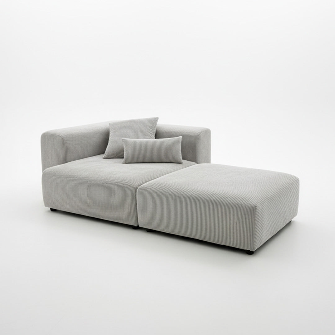 Corduroy modular sofa