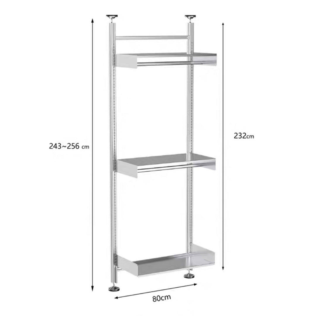 【STAINLESS】System shelf set -スタンドタイプ-