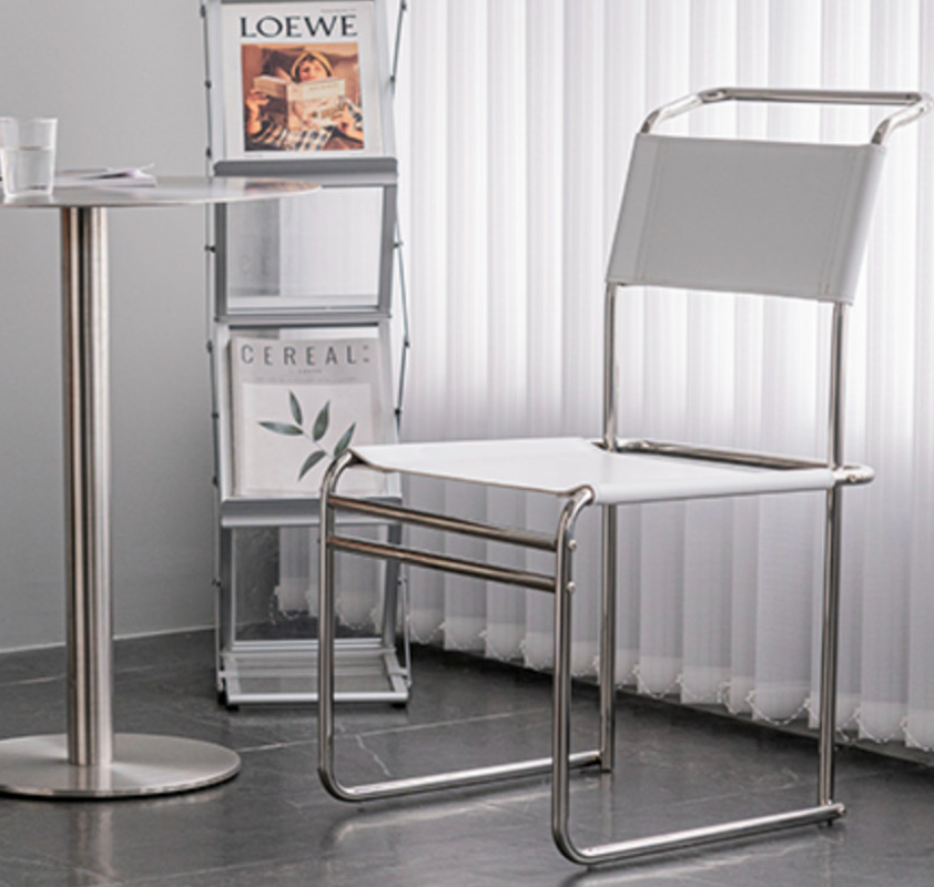 C14 シンプルステンレスチェア