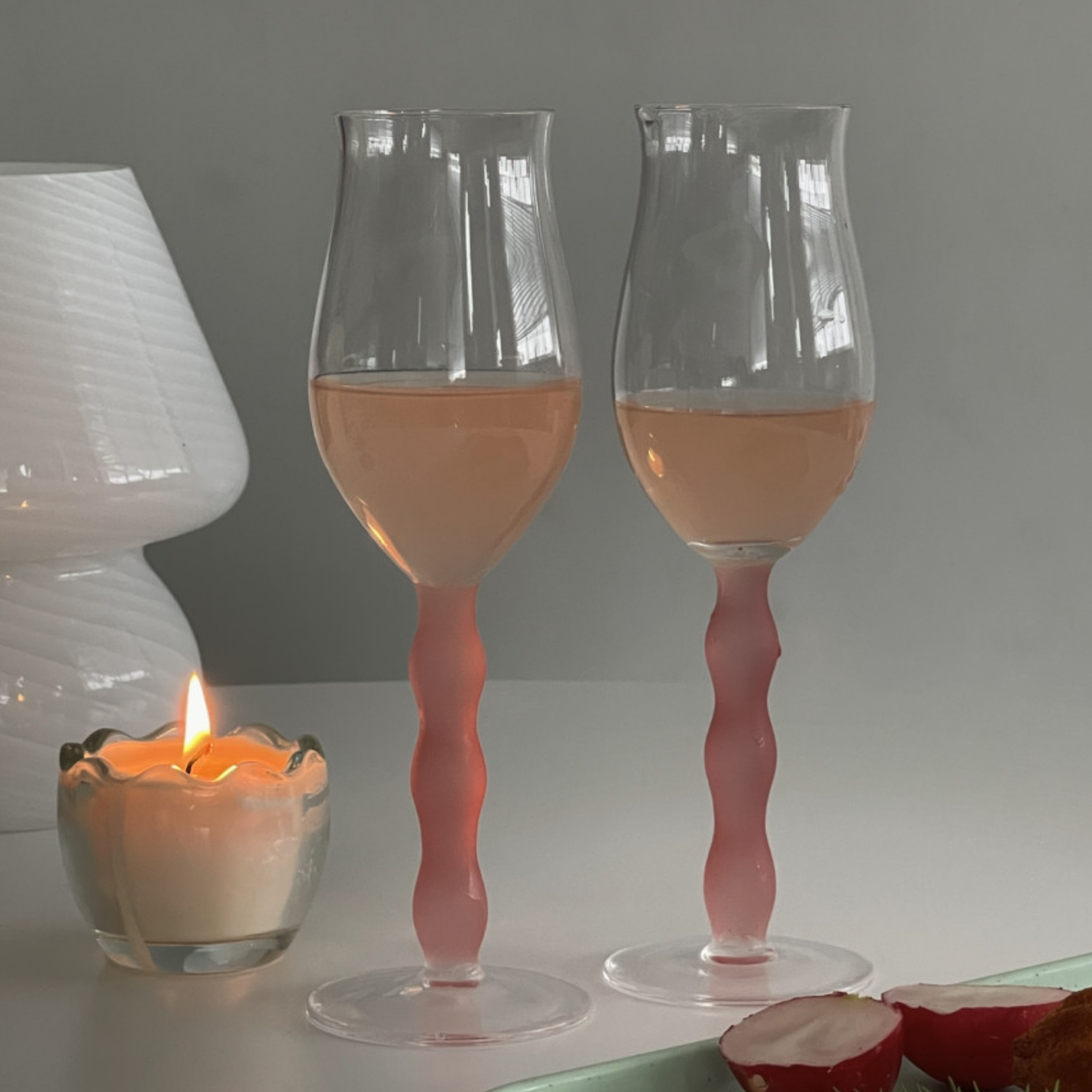 Candle stand glass