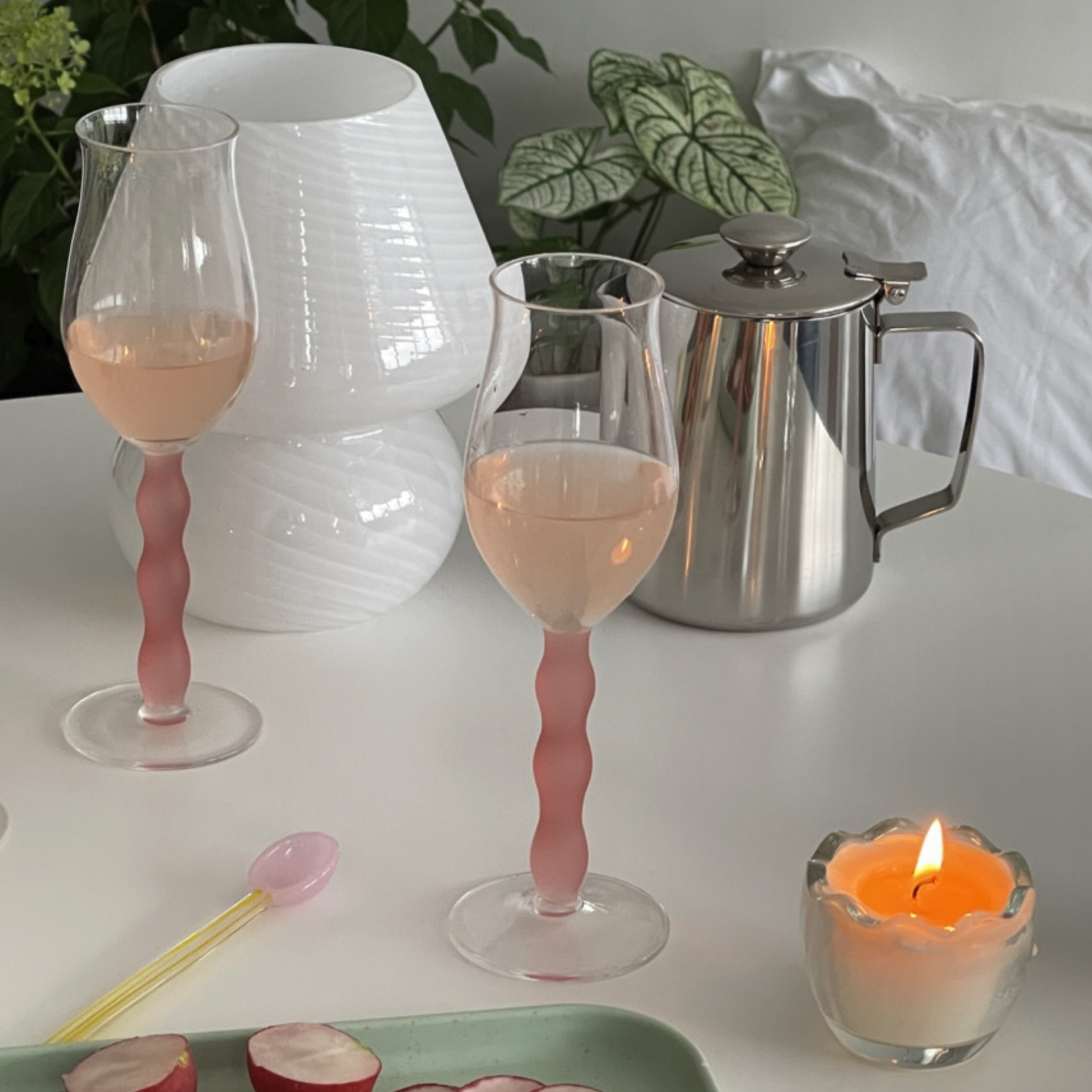 Candle stand glass