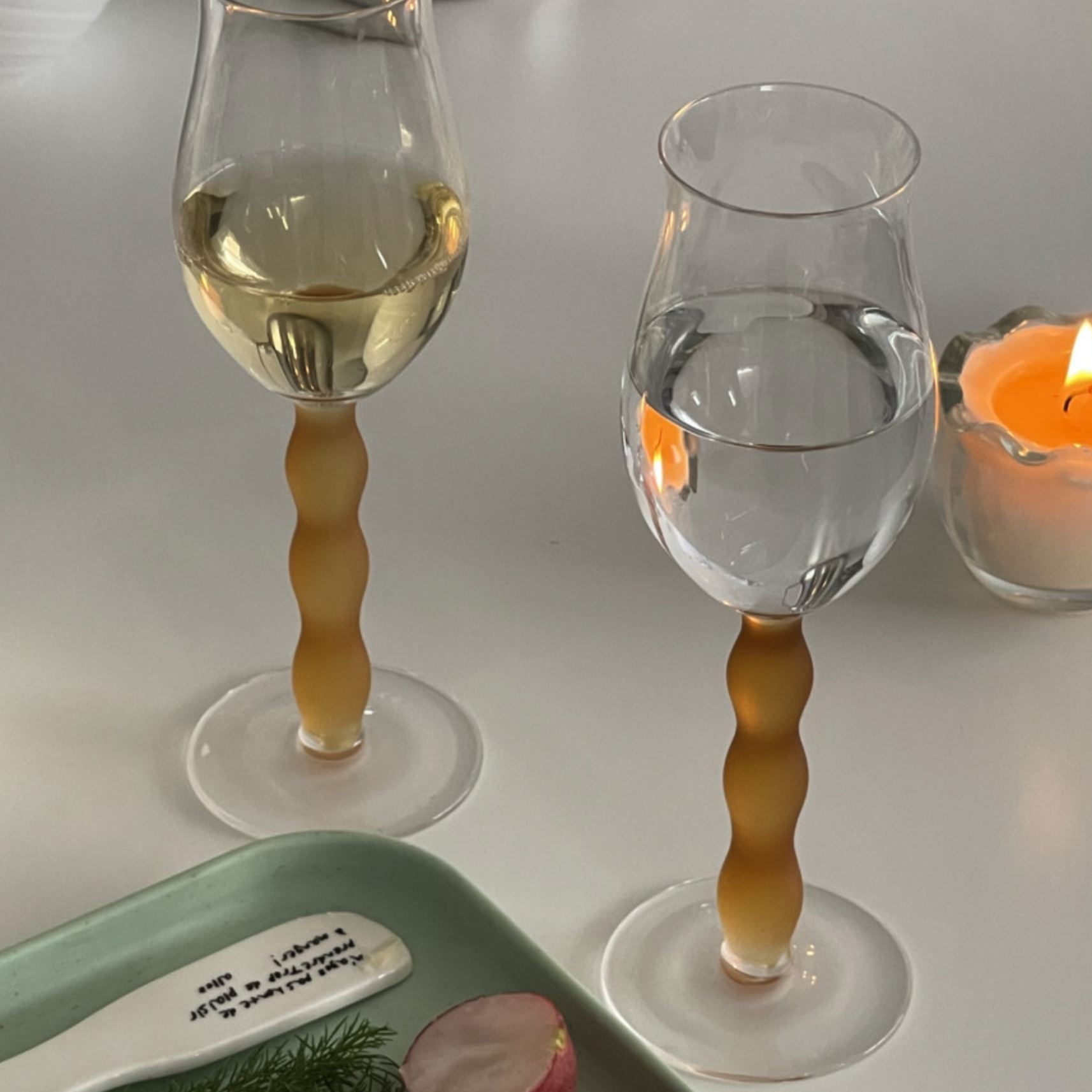 Candle stand glass