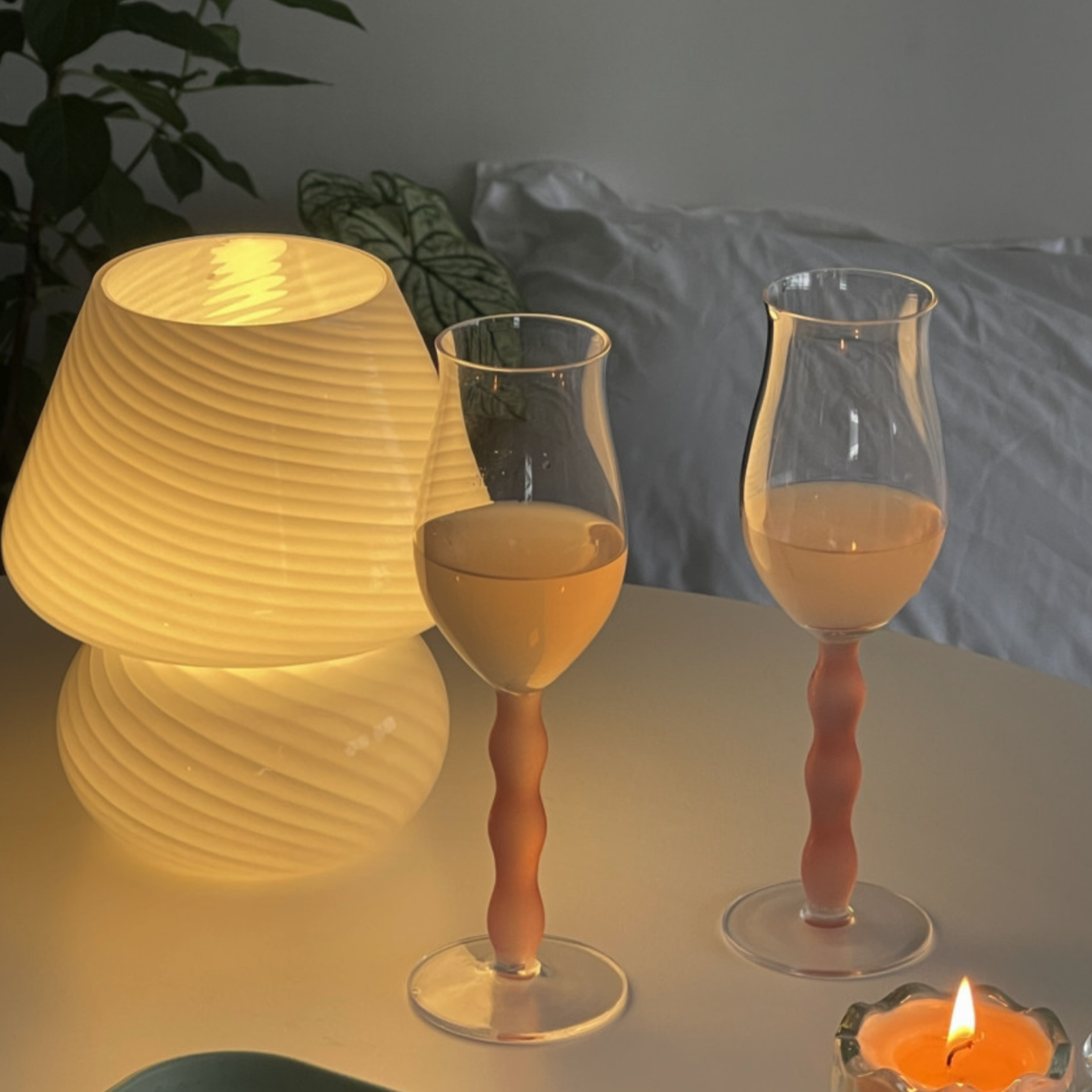 Candle stand glass