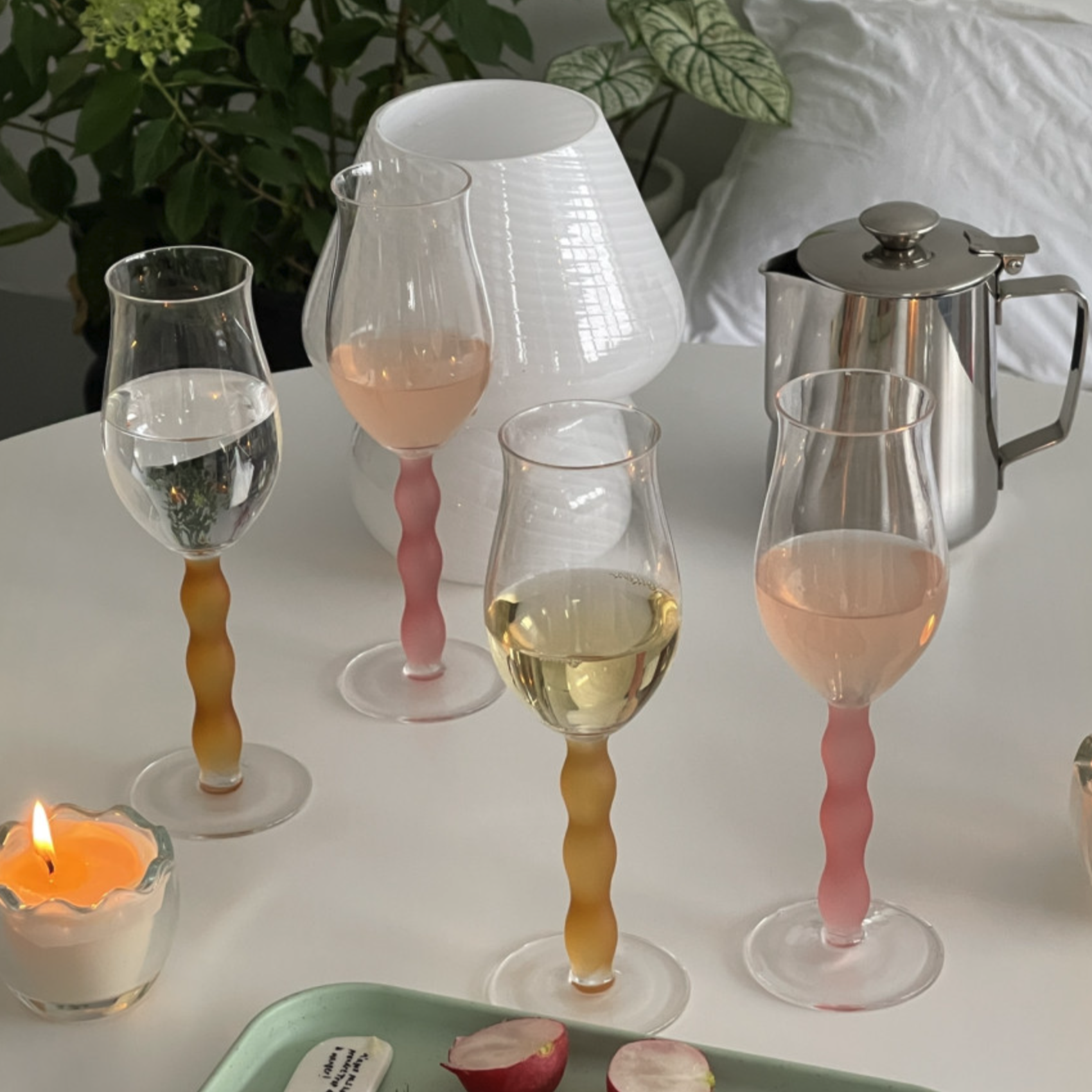 Candle stand glass