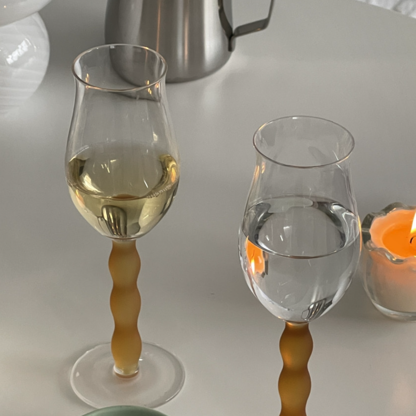 Candle stand glass