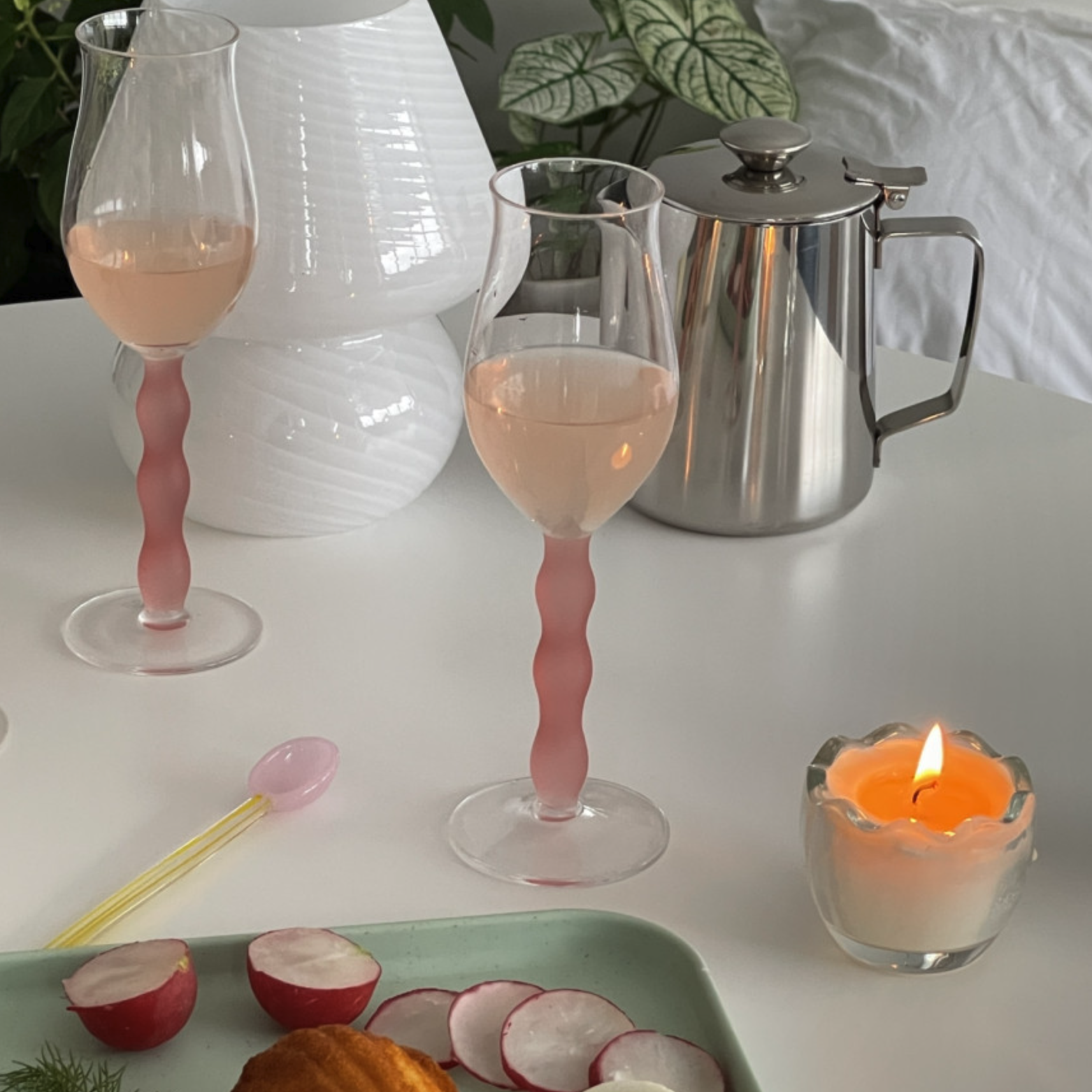 Candle stand glass