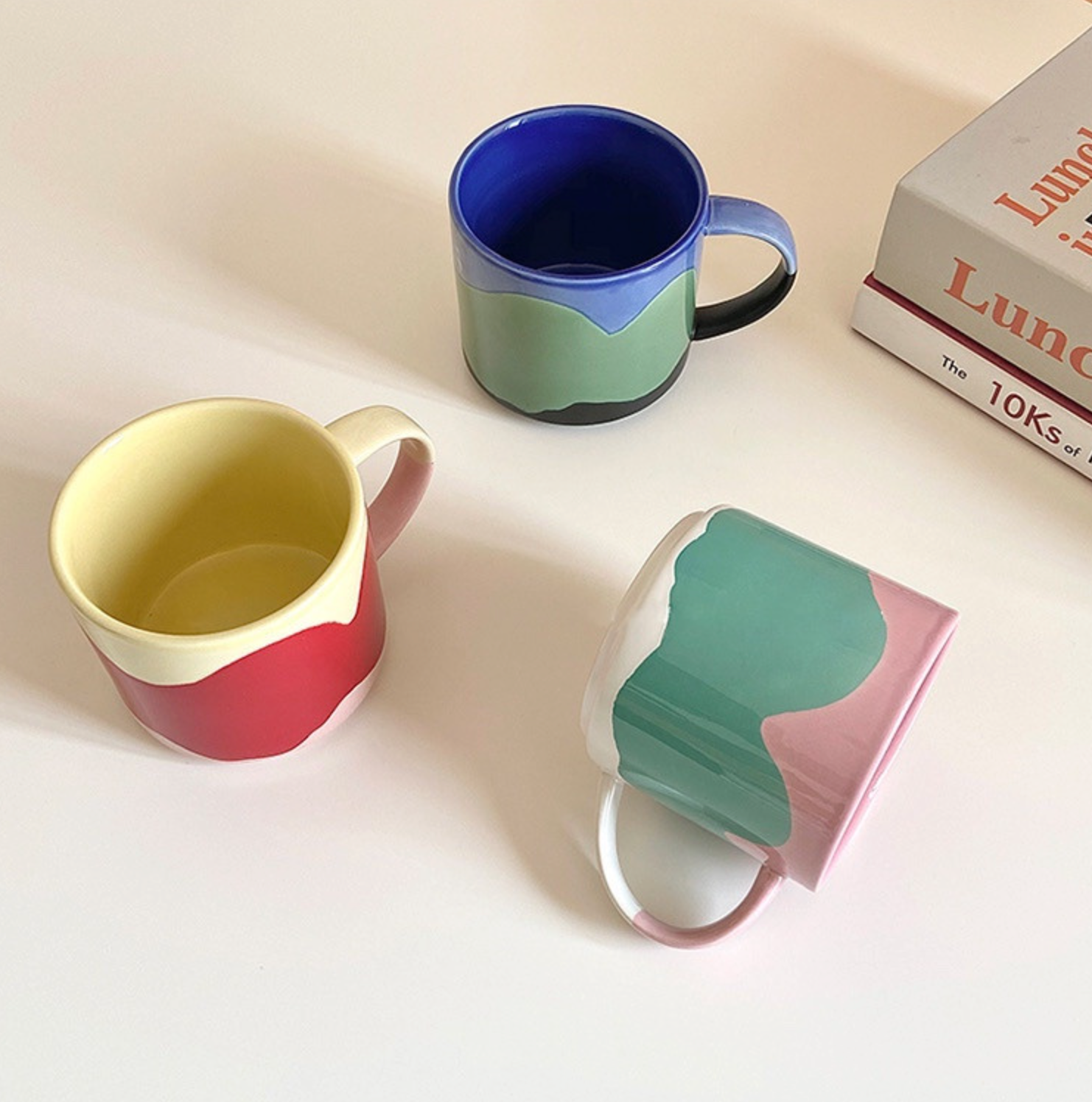 Wave paint mug