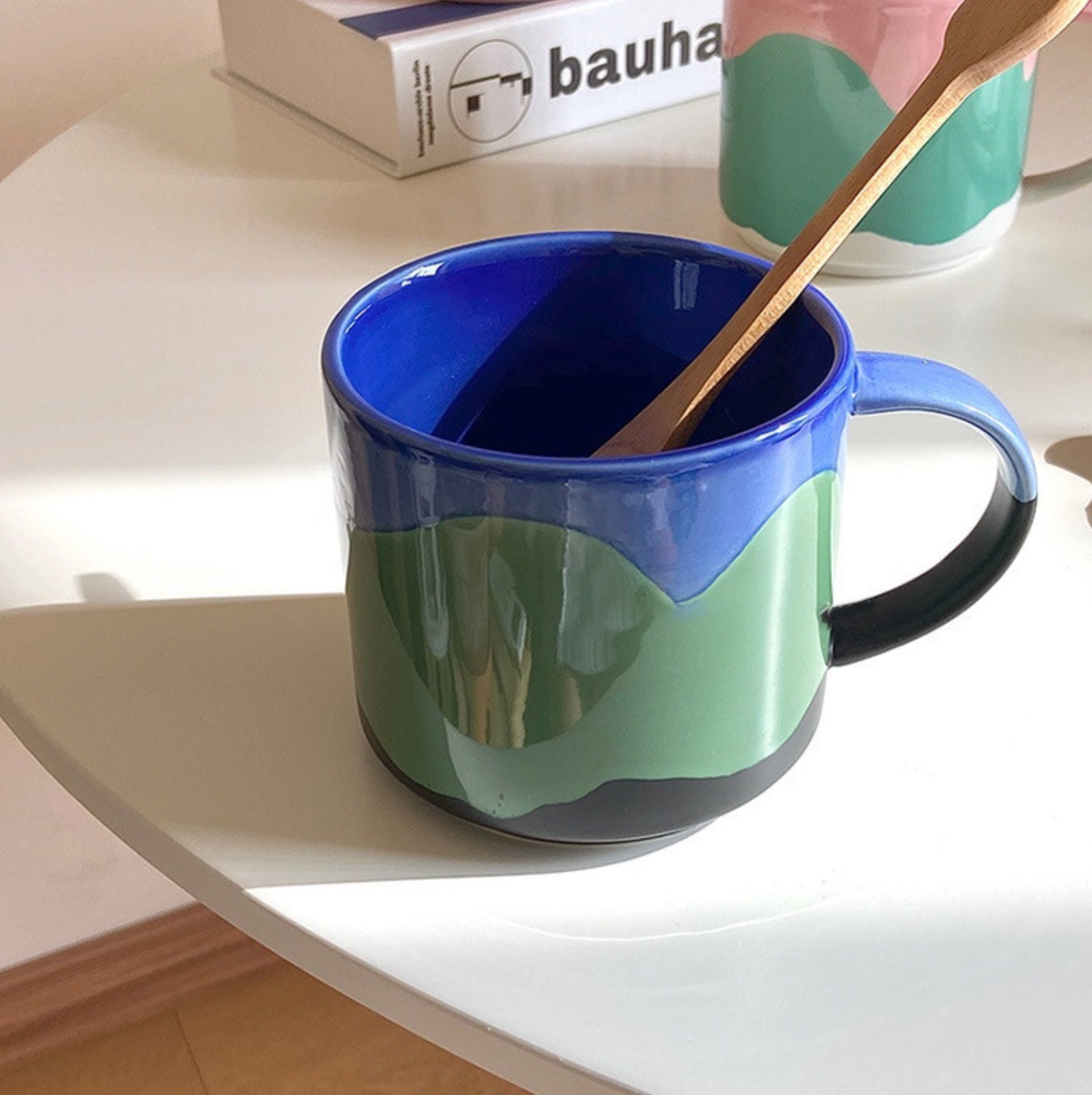 Wave paint mug
