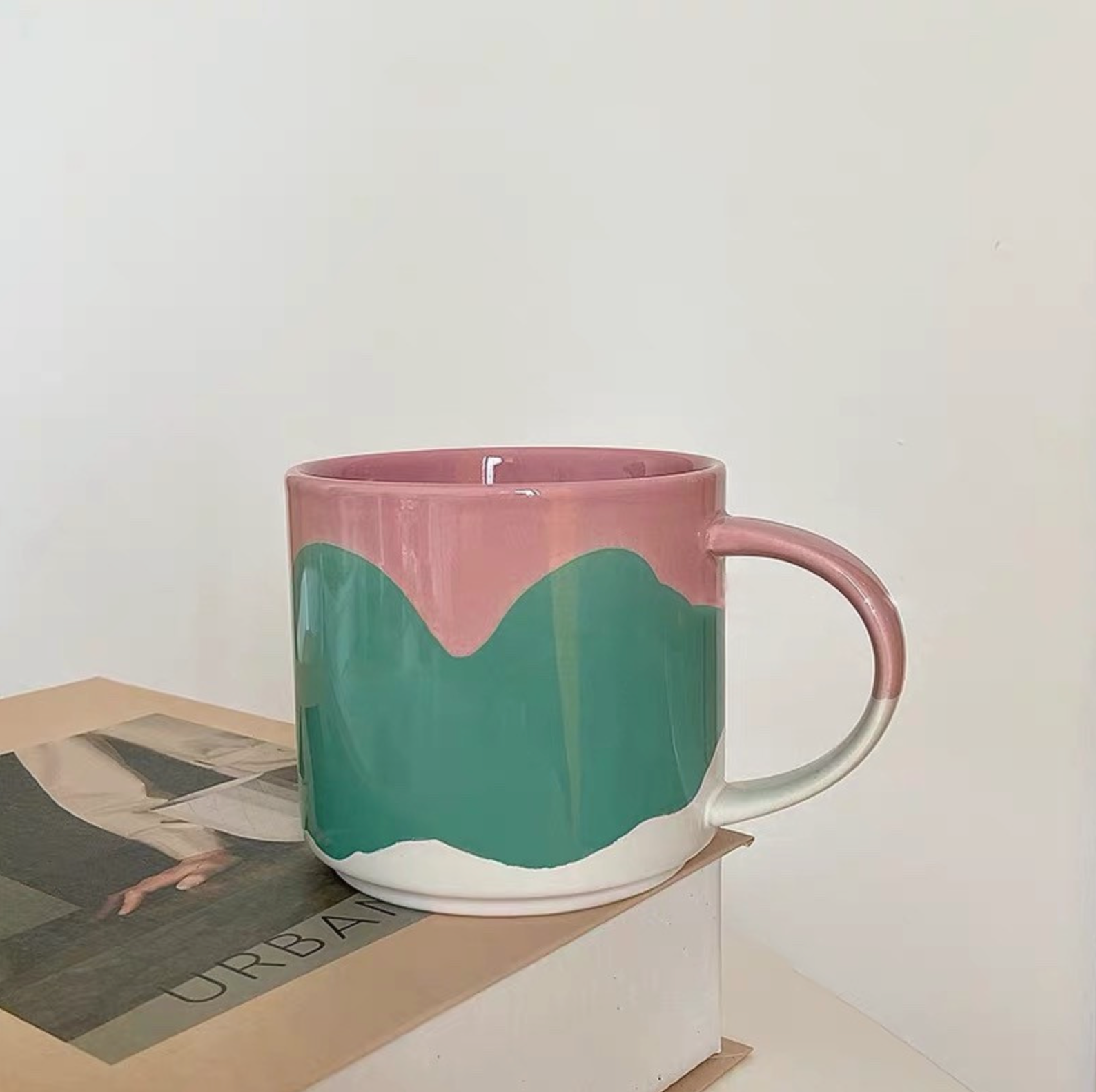 Wave paint mug