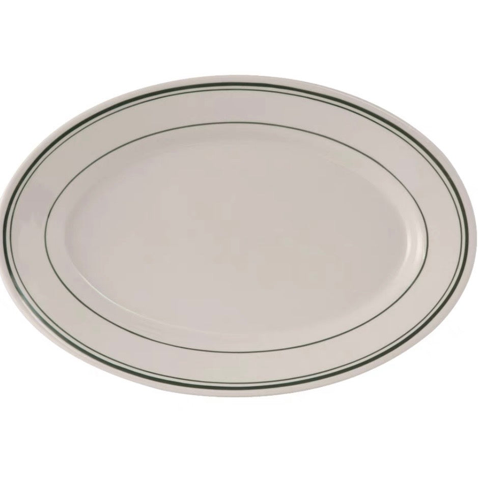 Simple oval plate