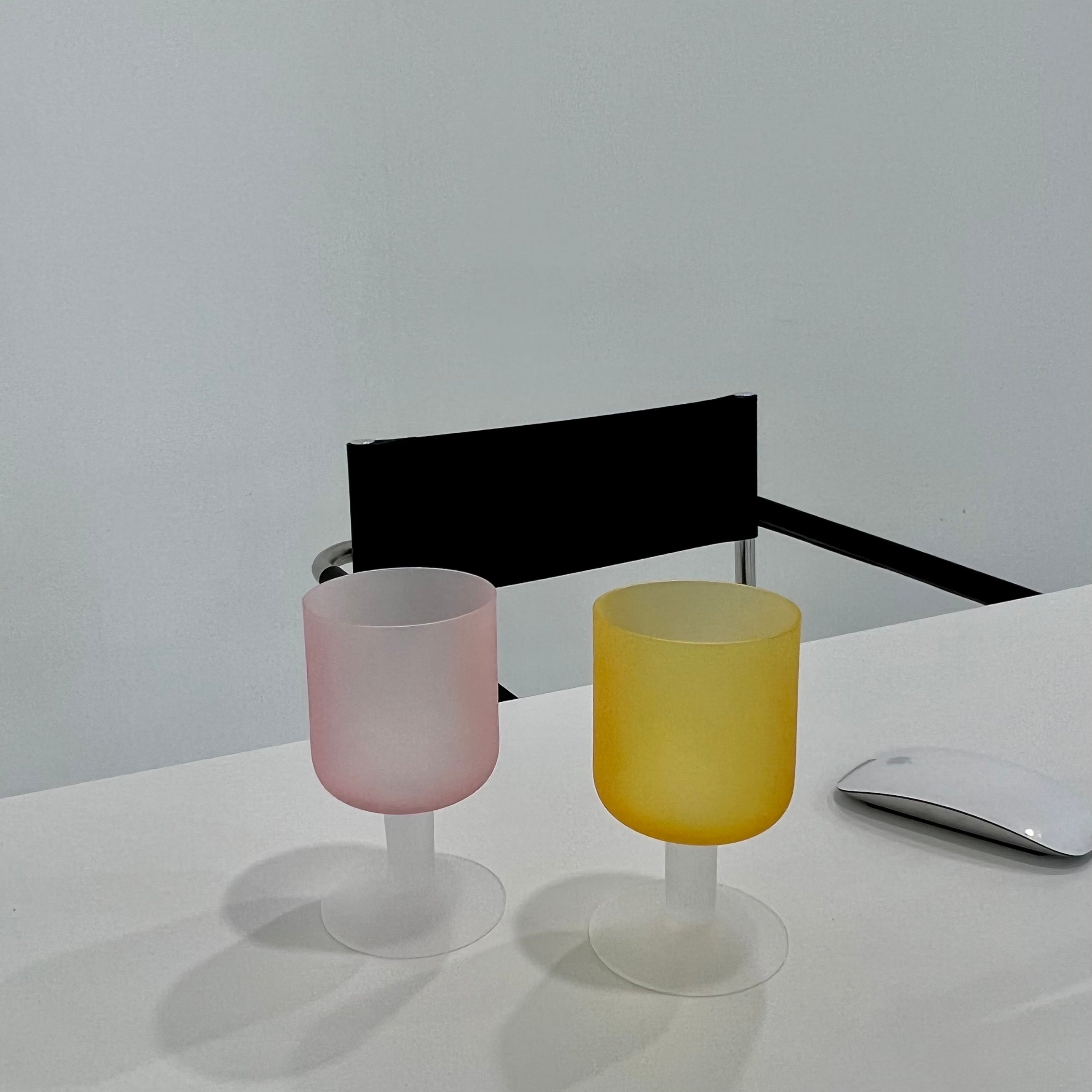 Matt pastel glass