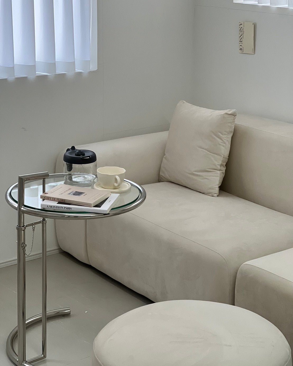 Pebble sofa -ivory-