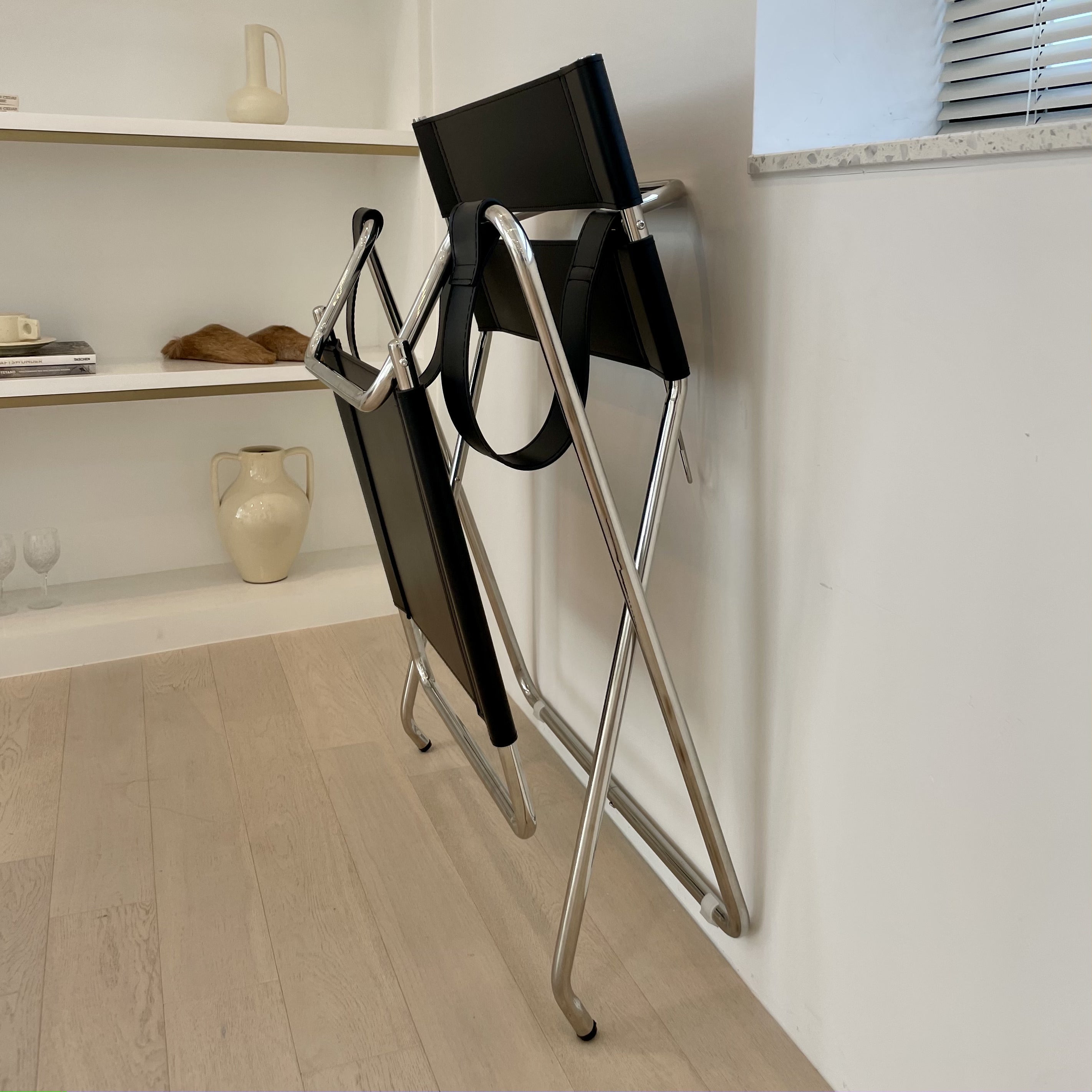 C12 ステンレスモダンクロスラウンジチェア 2color