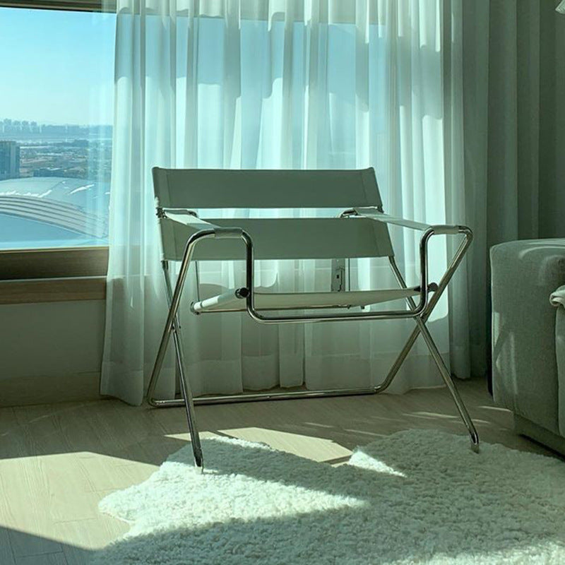 C12 ステンレスモダンクロスラウンジチェア 2color