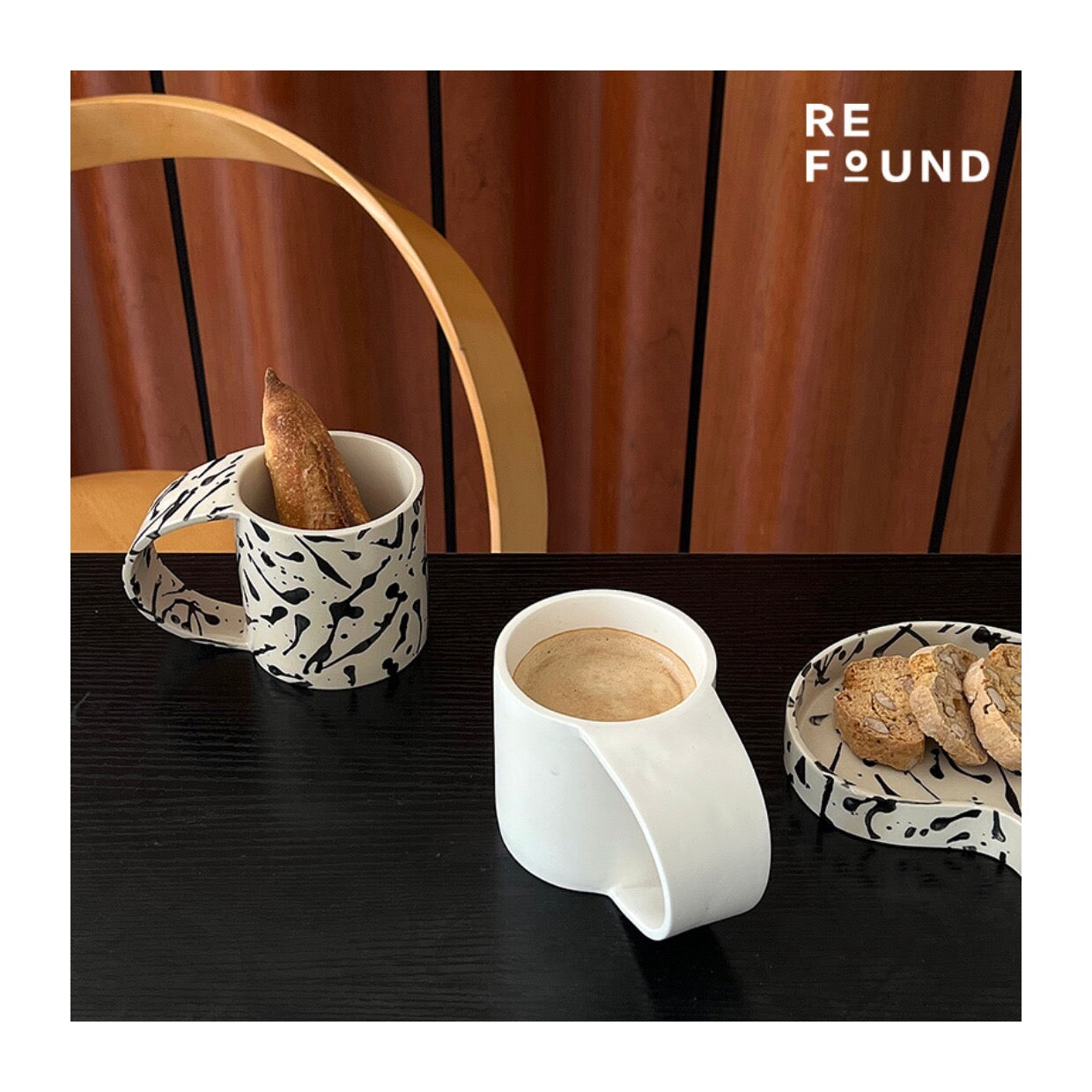 Simple modern mug・plate