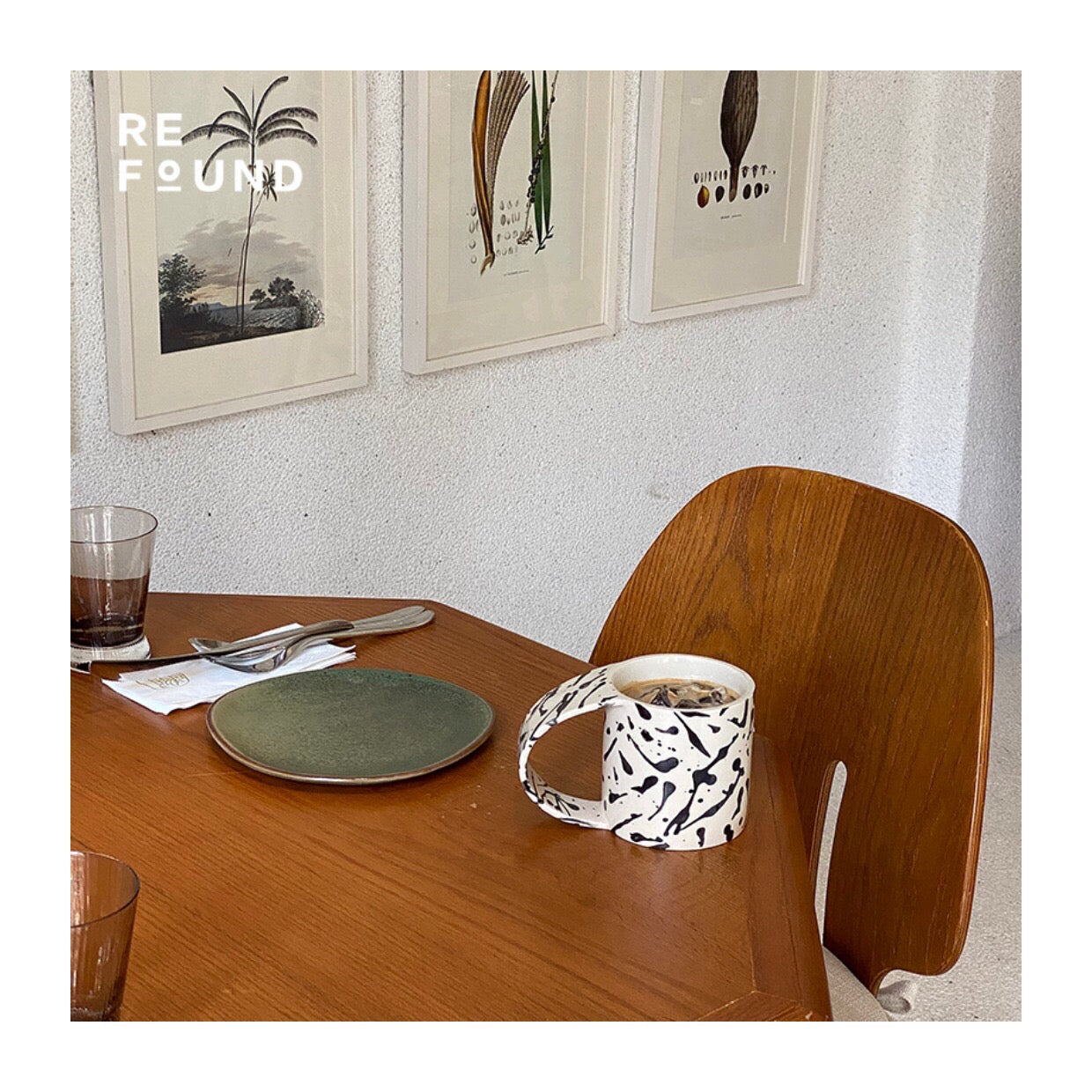 Simple modern mug・plate