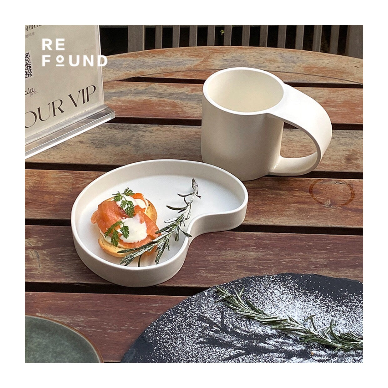 Simple modern mug・plate