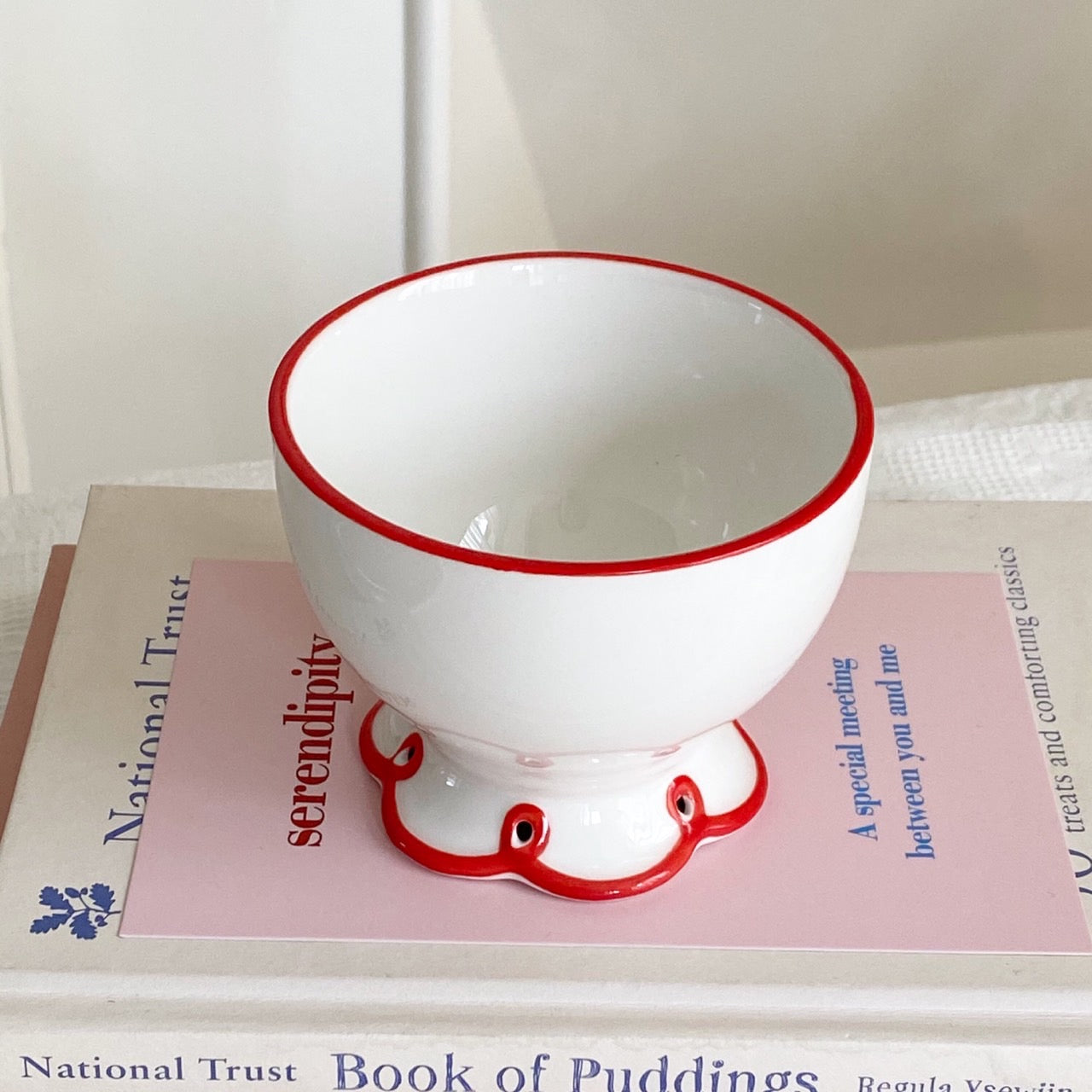 Red ribbon plate・cup