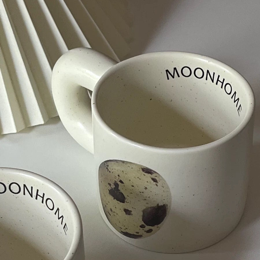 Egg motif mug