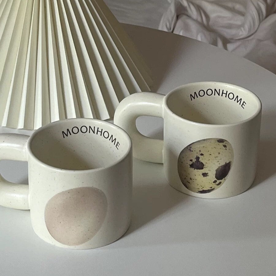 Egg motif mug