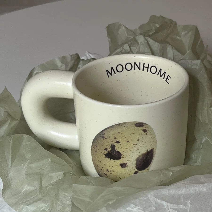 Egg motif mug