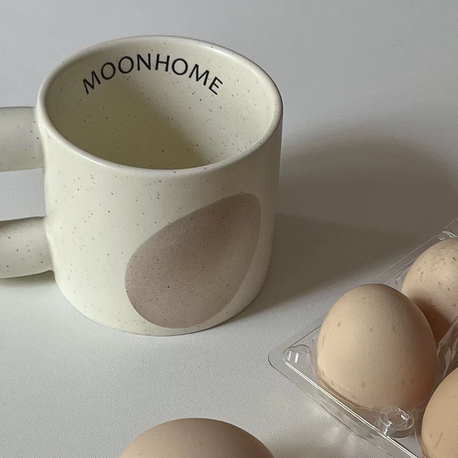 Egg motif mug