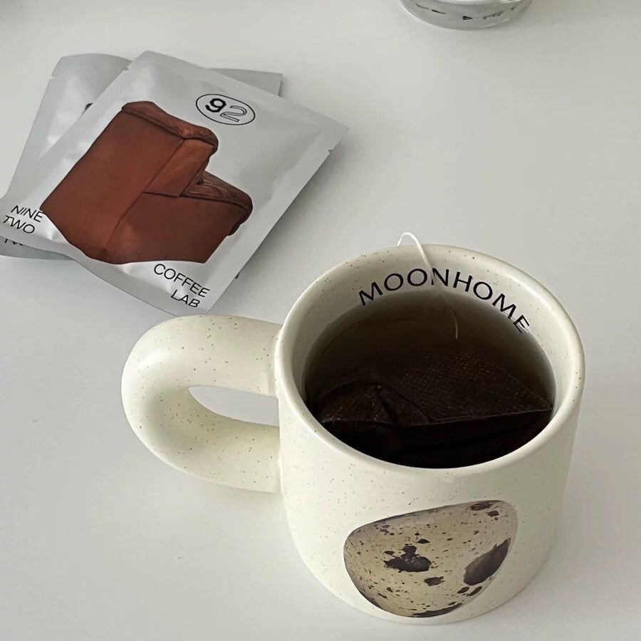 Egg motif mug