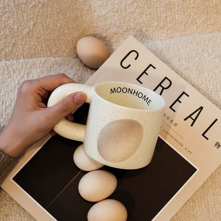 Egg motif mug
