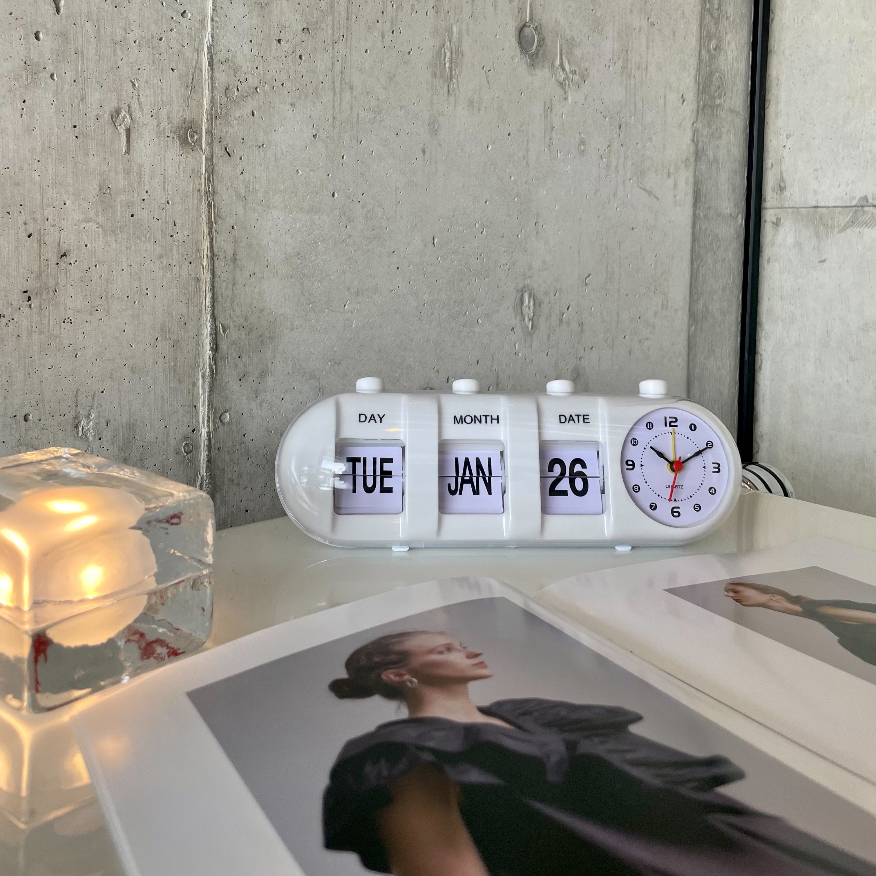 Push rétro clock