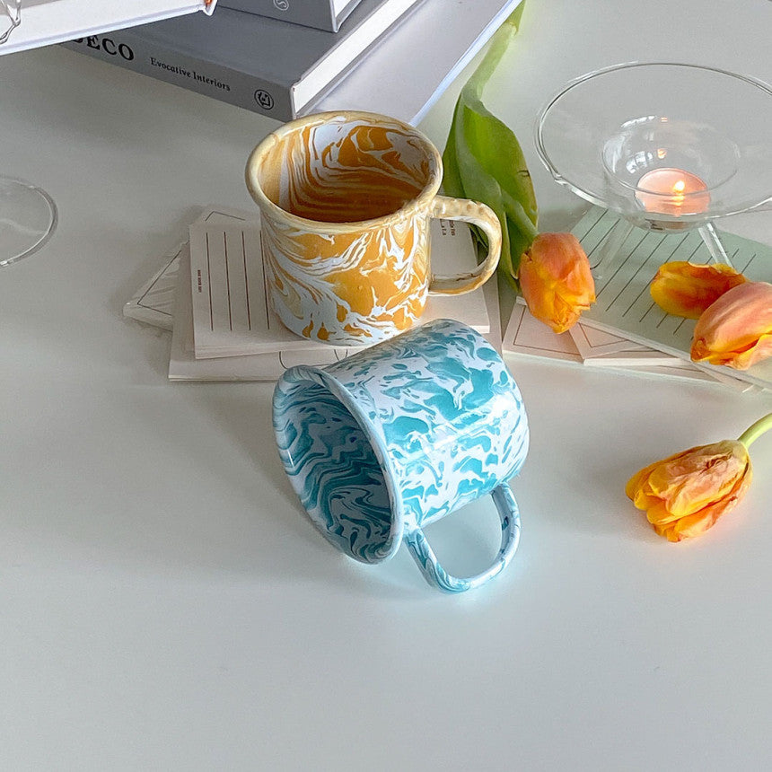 Marble mug・plate