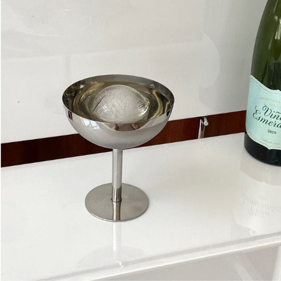 Stainless silver cup