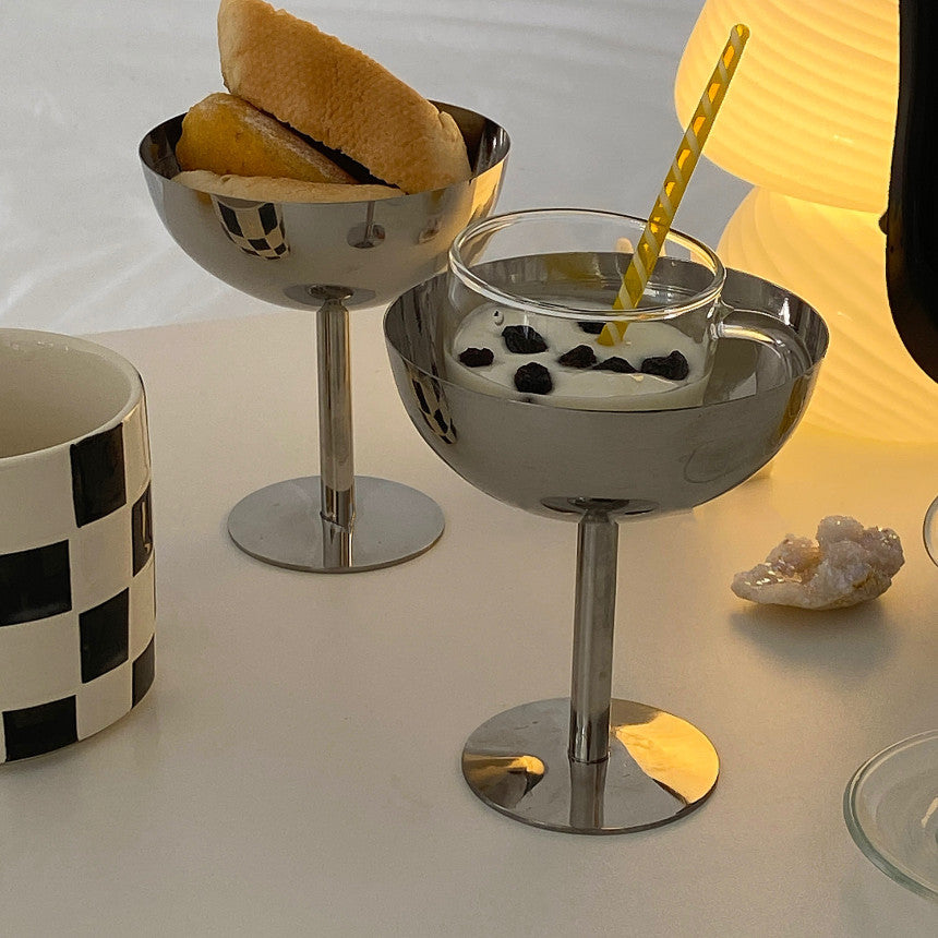 Stainless silver cup