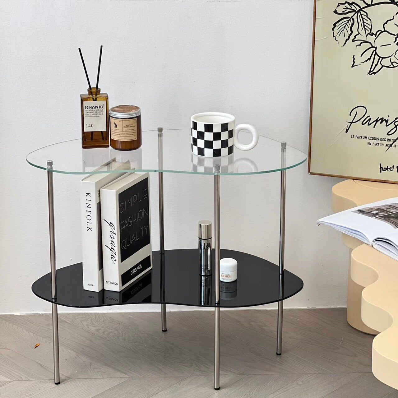 T12 Bilayer puddle table