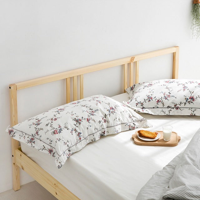 【Market B】FRUGA Wood modern bed -クイーン-