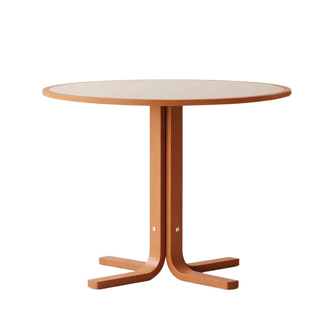 Round 2tone dining table