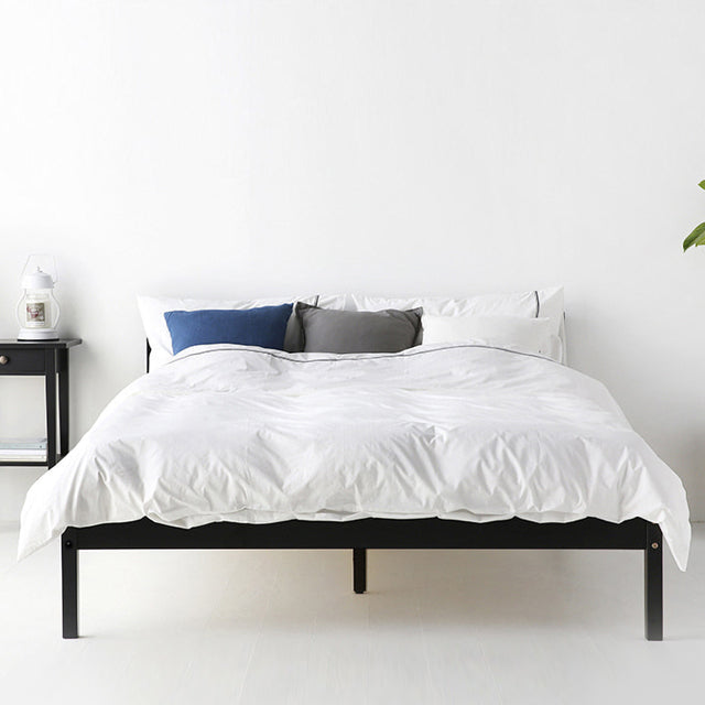 【Market B】FRUGA Wood modern bed -クイーン-