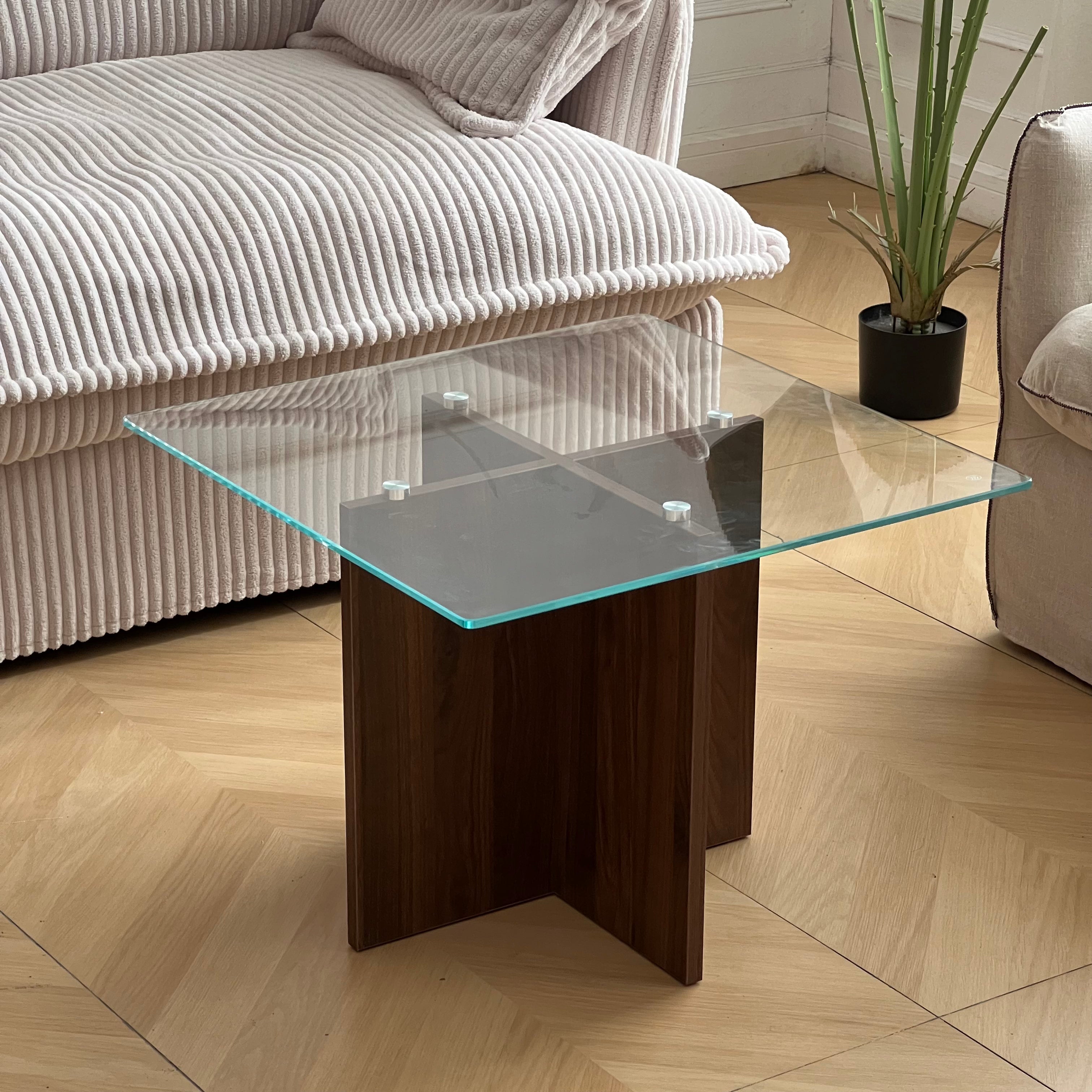 T40 Glasswood low table