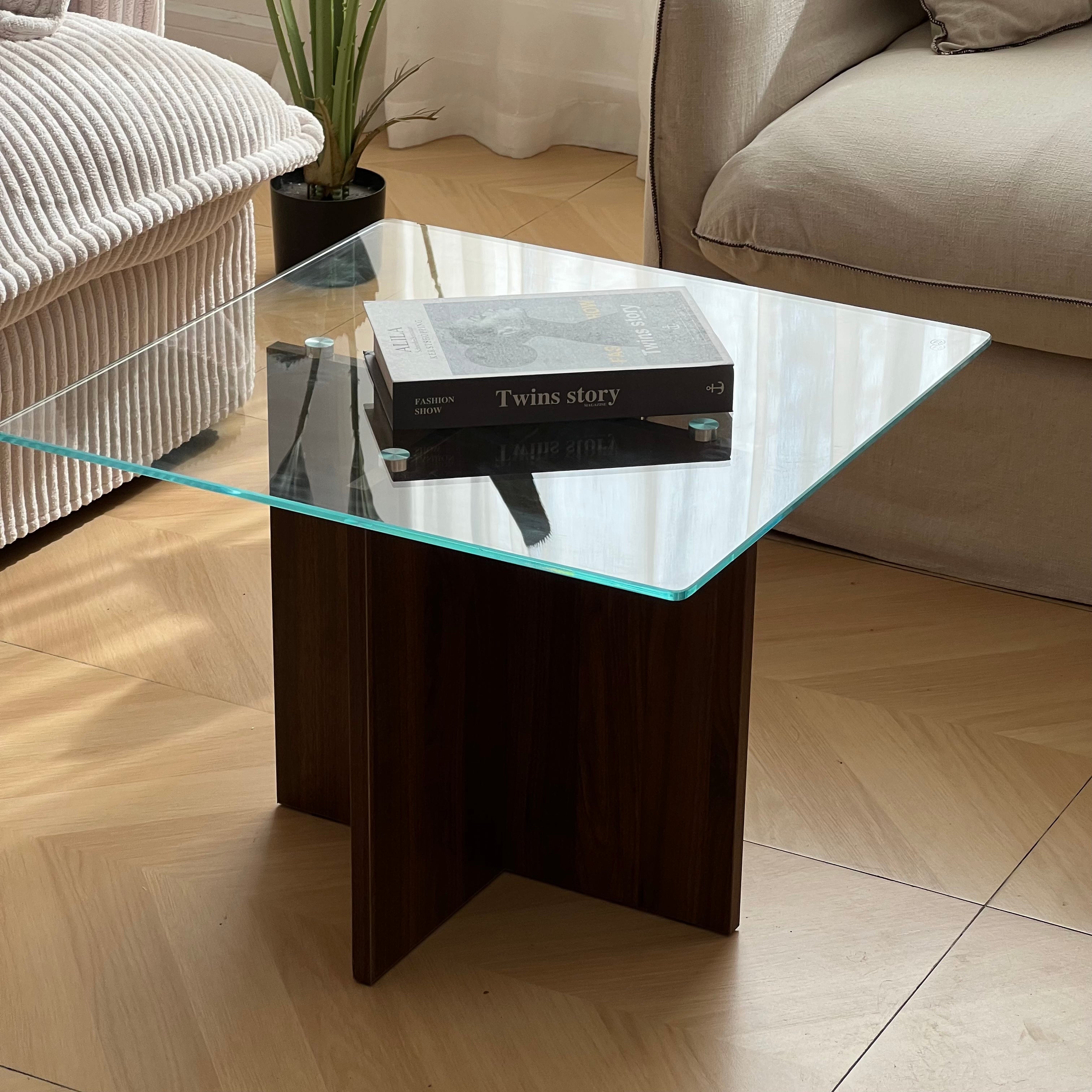 T40 Glasswood low table