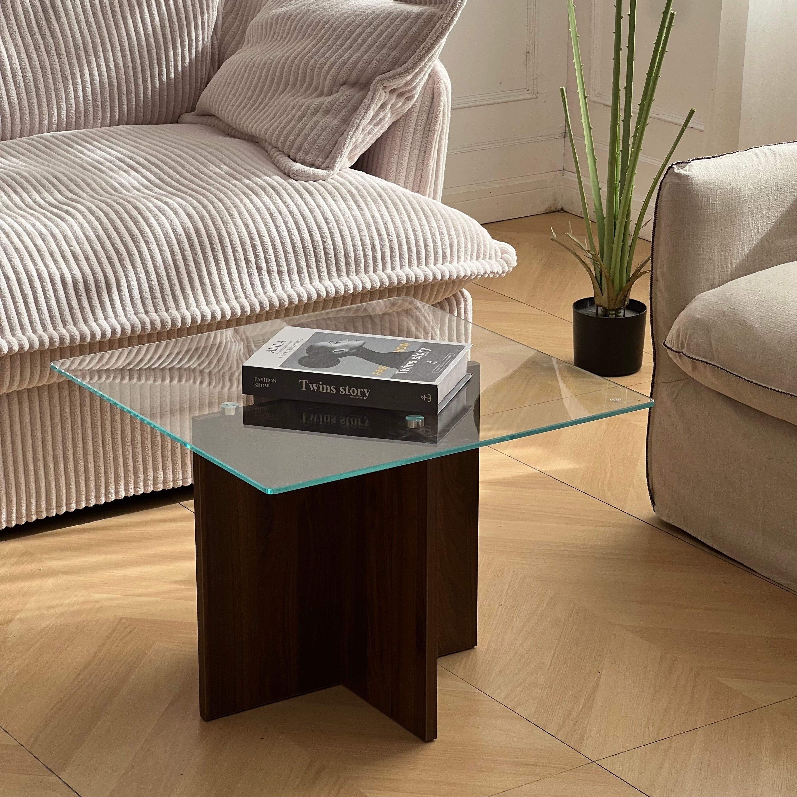 T40 Glasswood low table