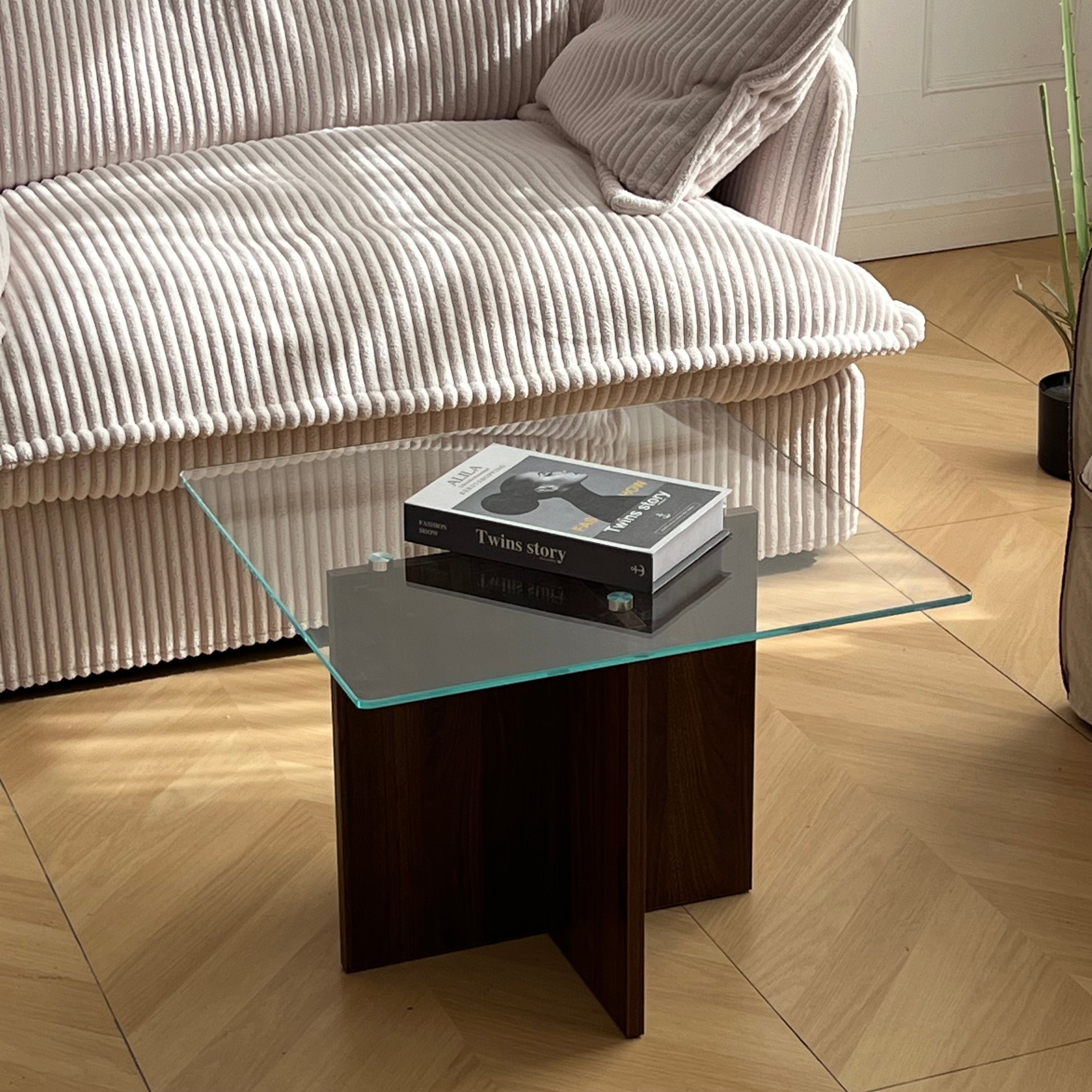 T40 Glasswood low table