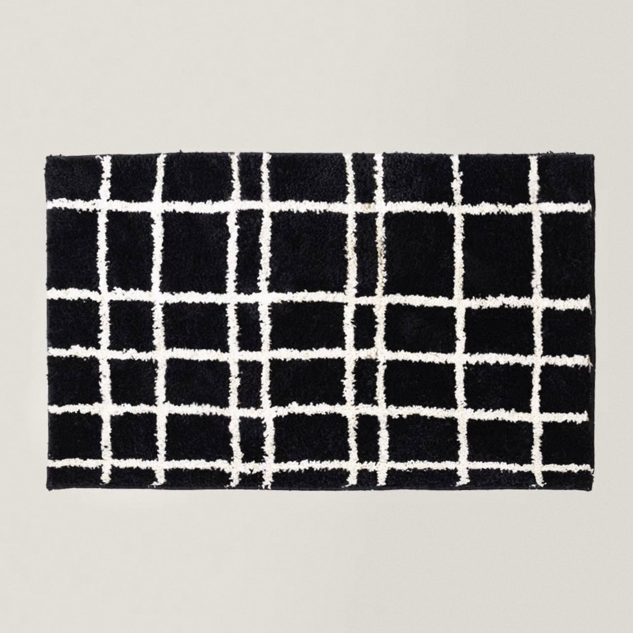 Mono check rug