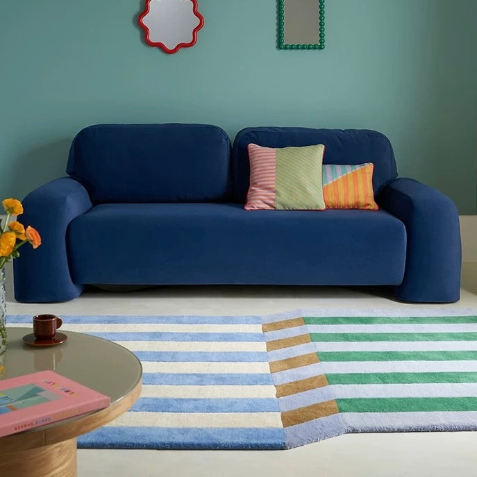 Step stripe rug