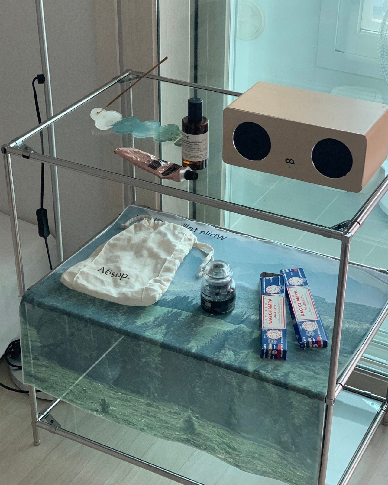 furnihunter 棚/OENモジュール ガラスラック 韓国インテリア家具