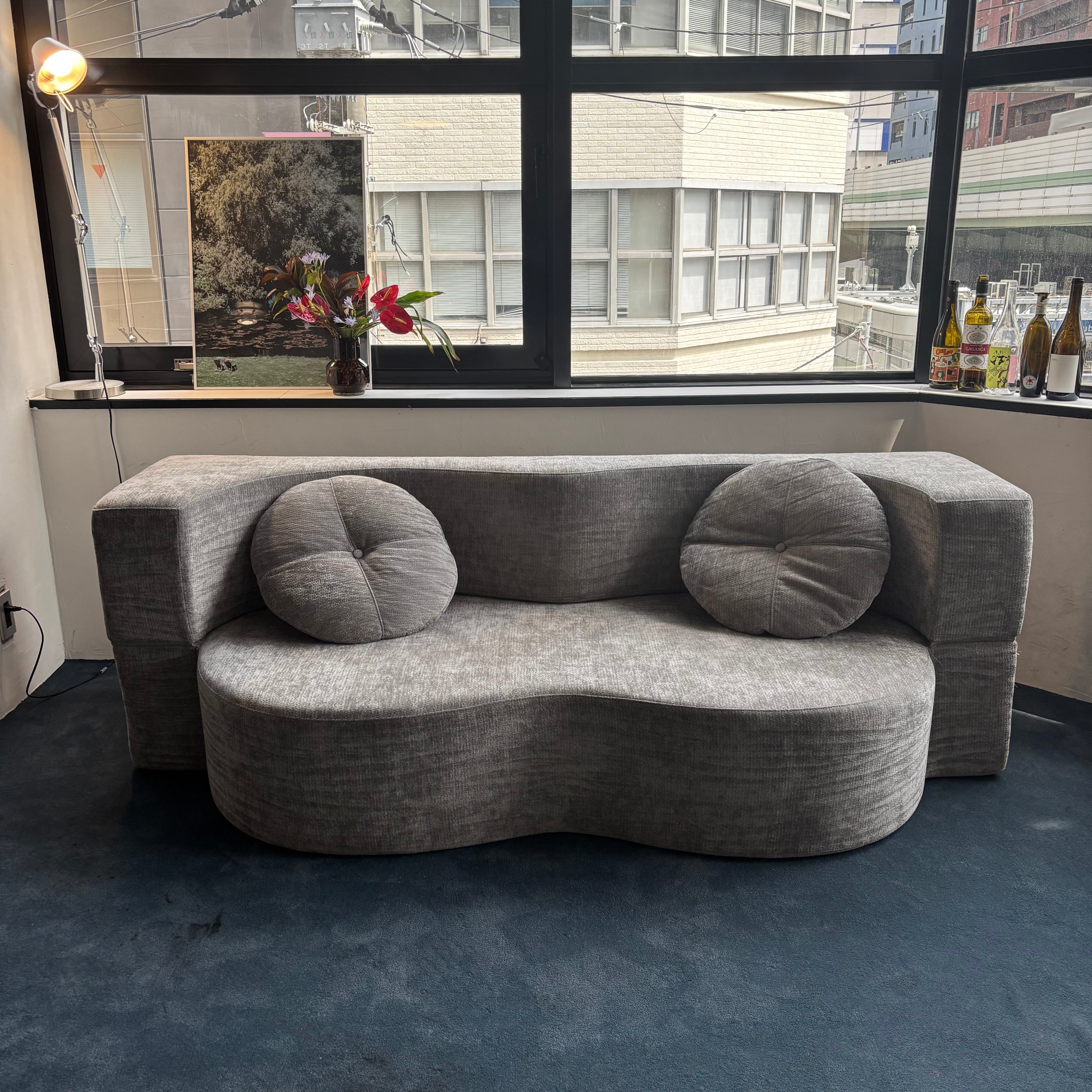 Wavy bed sofa