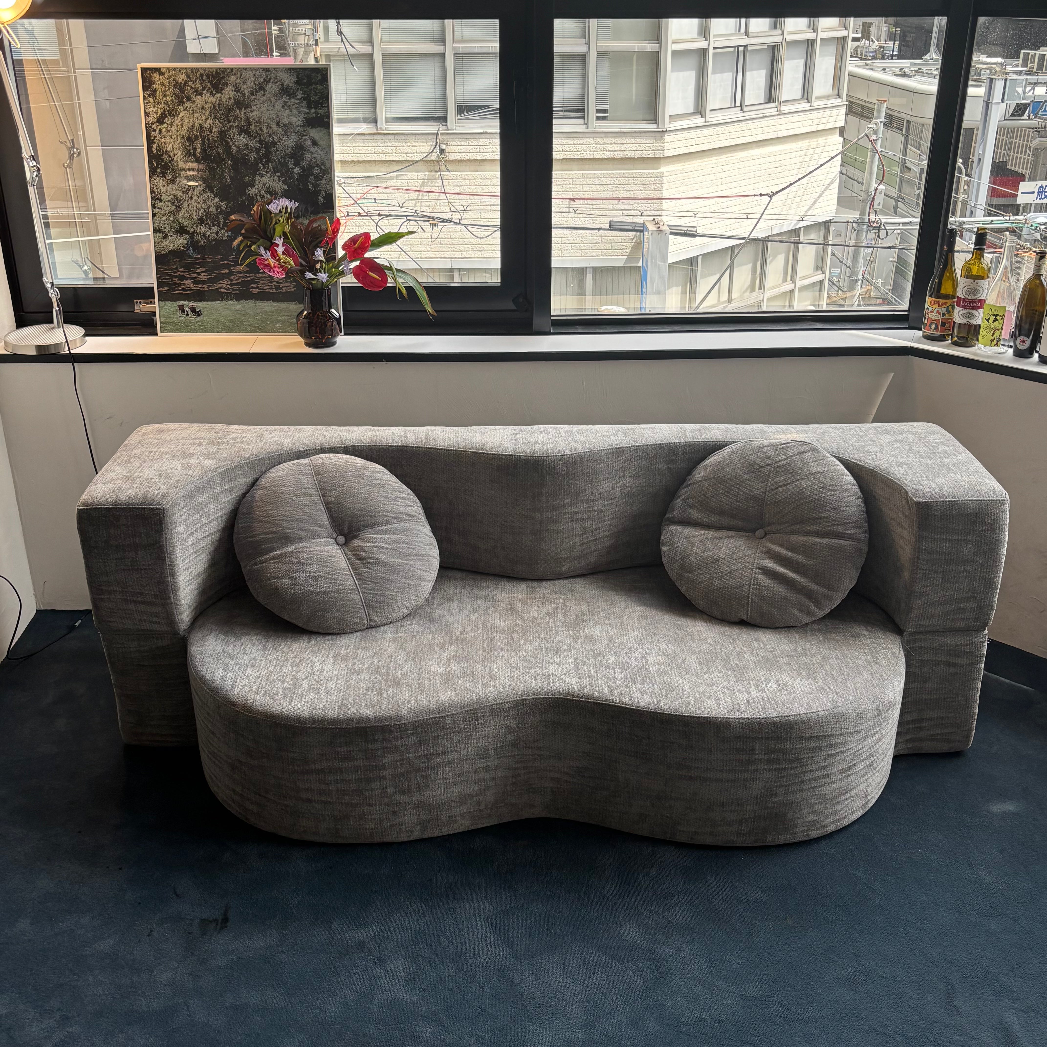 Wavy bed sofa