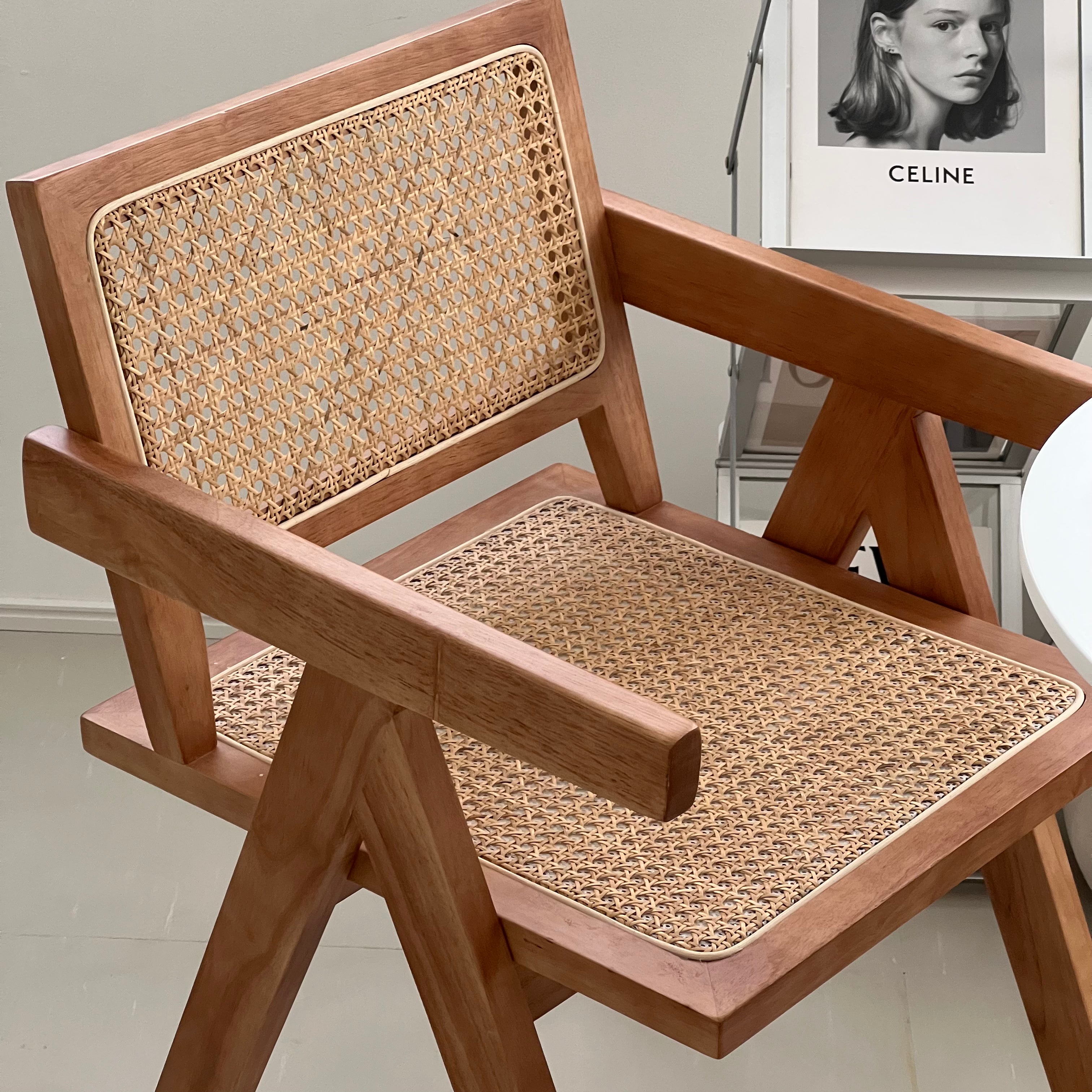 【B-SALE】C36 Rattan Wood Chair